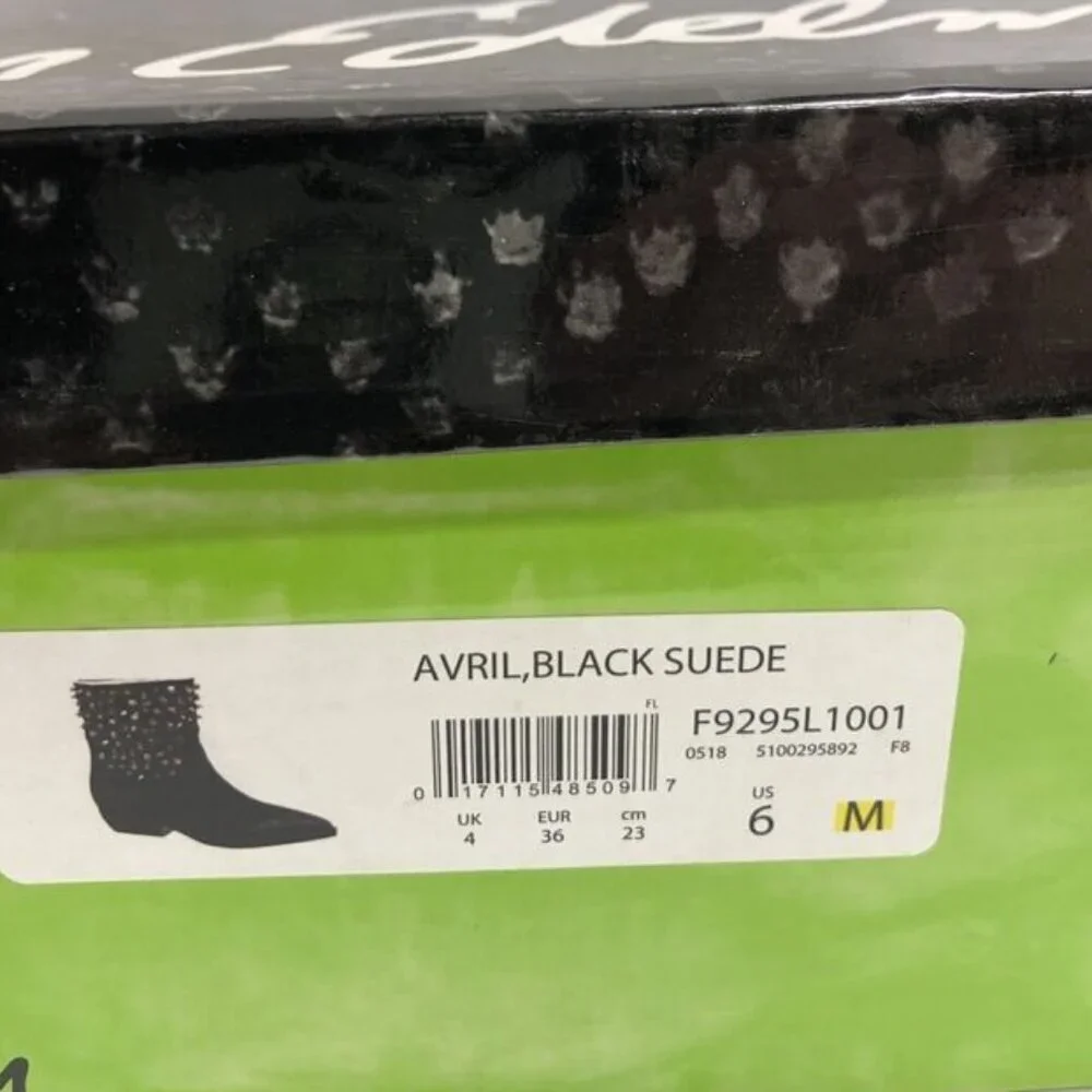 Sam Edelman Women’s Avril, Black Suede Booties, Size 6M